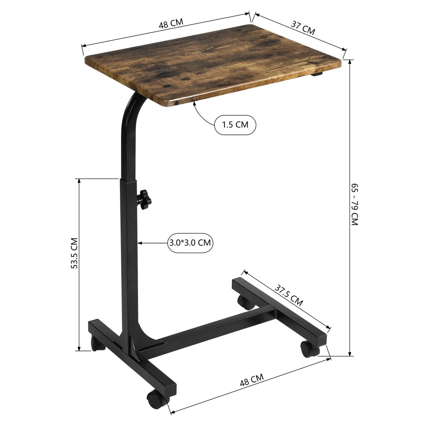 Mesa Portátil para Computadora Portátil Marrón